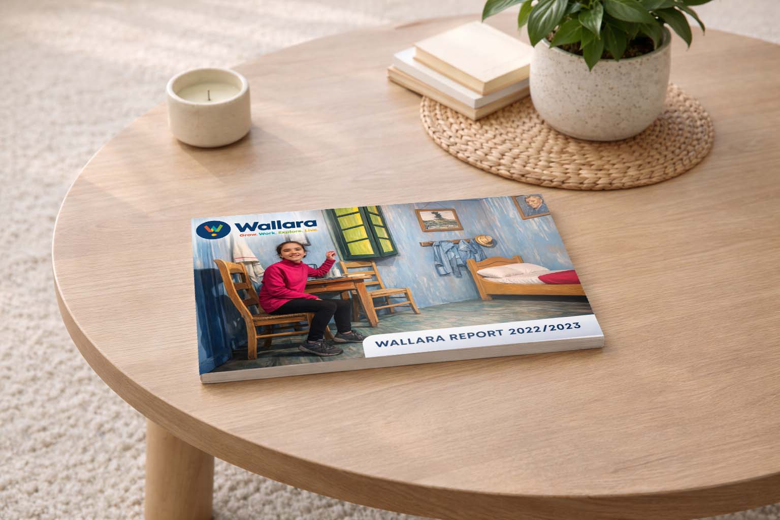 wallara annual report 2023 cover mockup