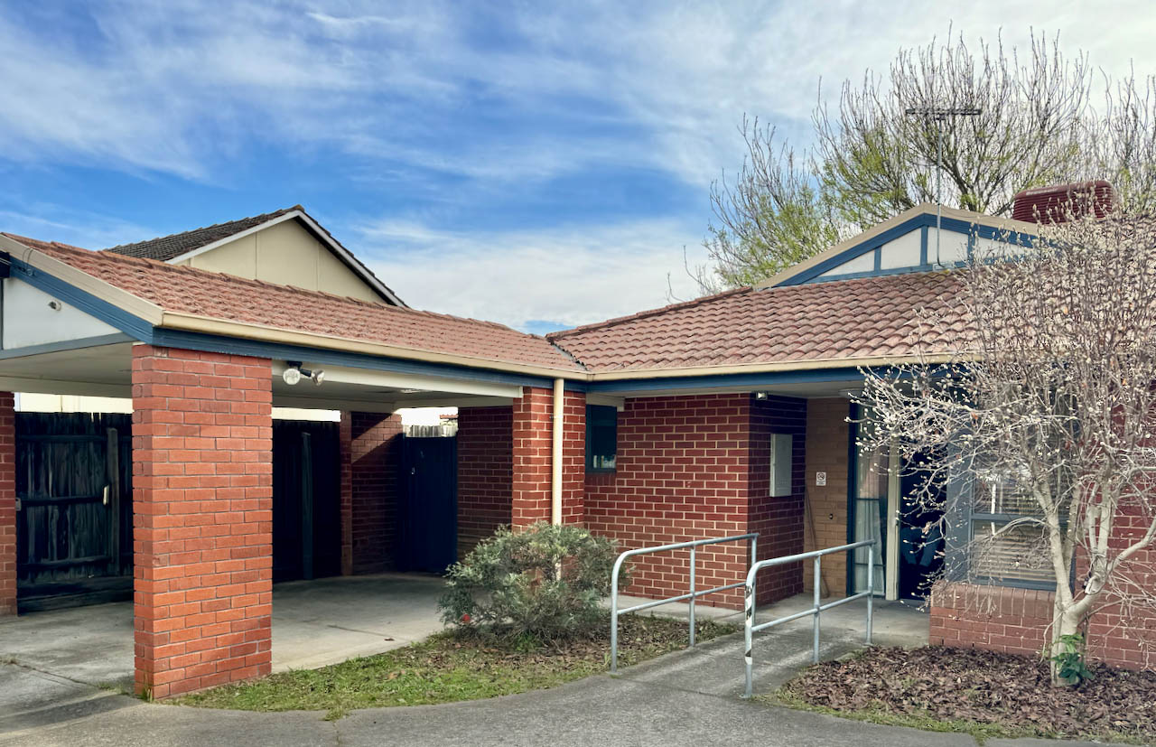 The exterior of a Wallara accommodation home in Heatherton