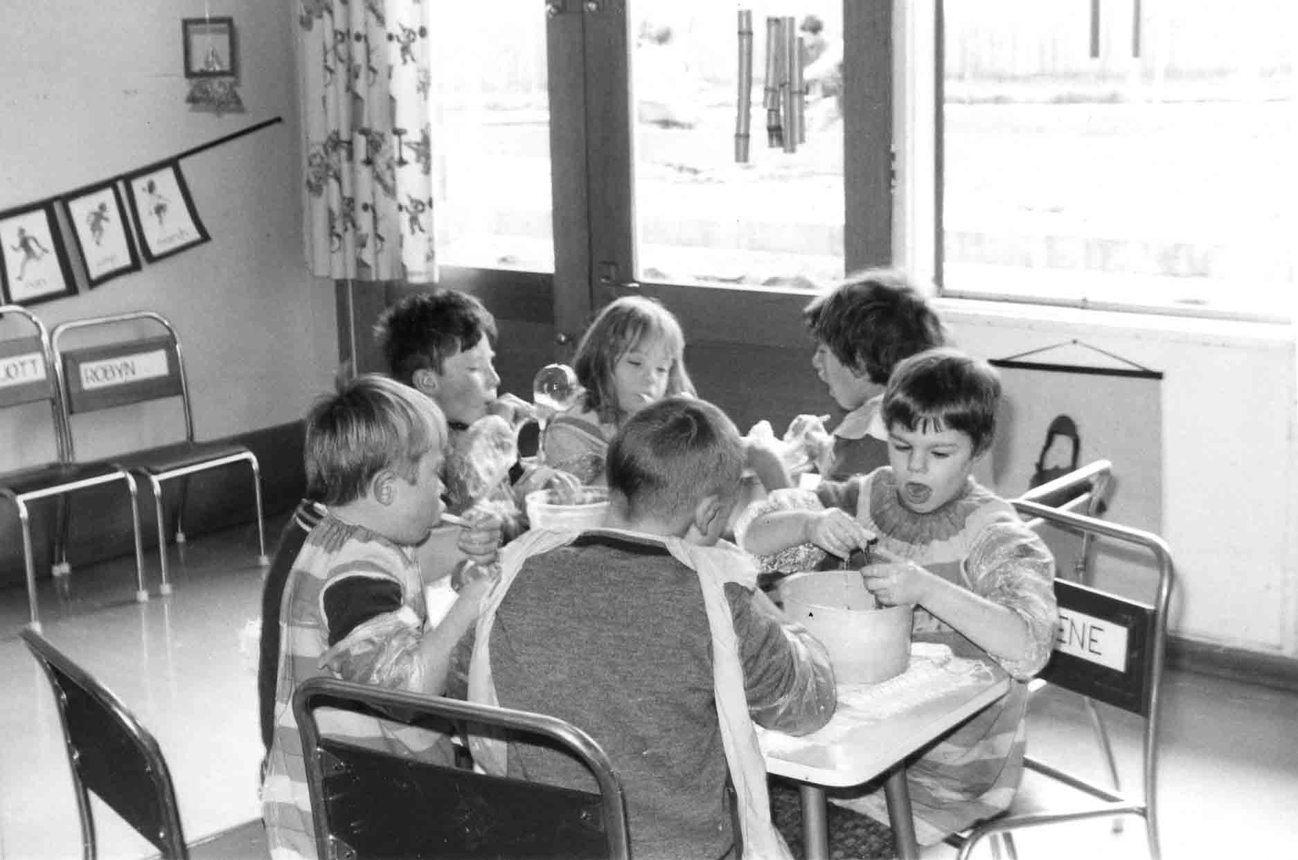 Young Wallara participants taking part in a group activity together.