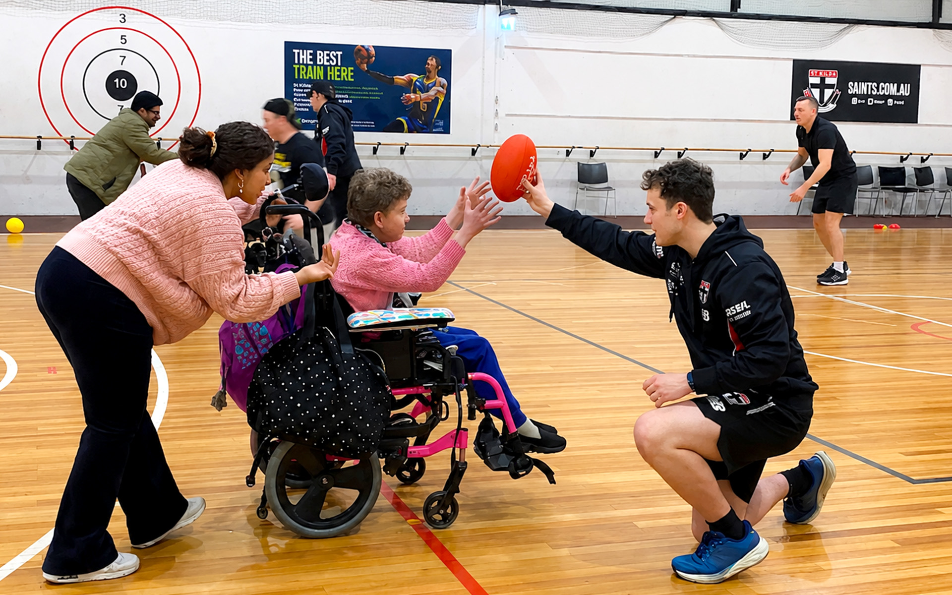 Footy brings Wallara clients together at SaintsPlay
