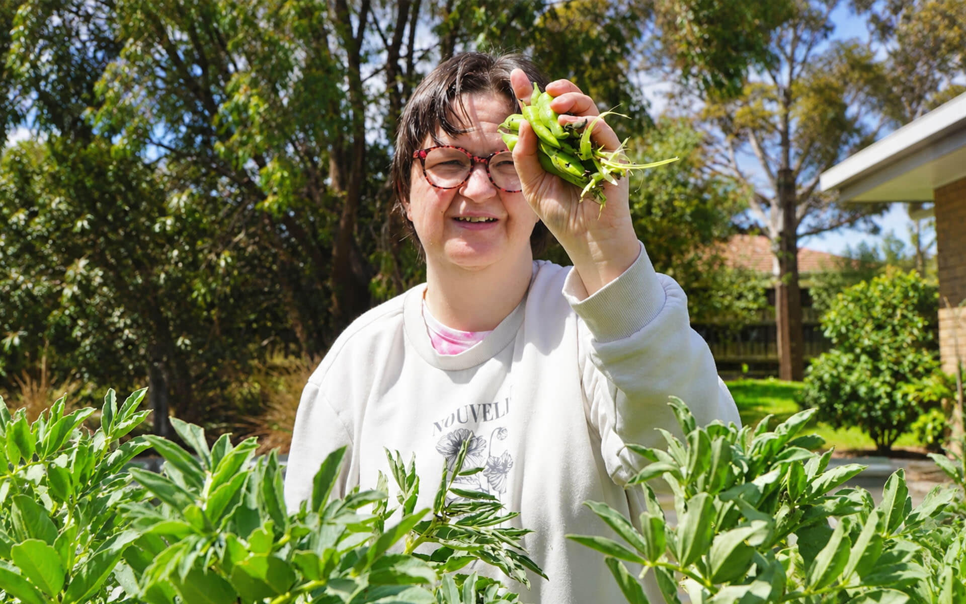 Accommodation client gardening